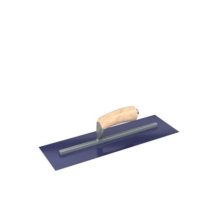 Steel City Trowels By Bon Bon 66-181 Finish Trowel, Square, Blue Steel, 16 X 5, Wood 66-181